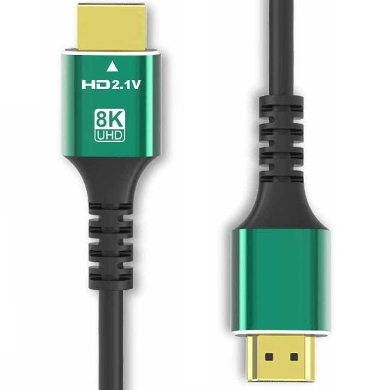 HDMI Kabel 8K HDMI 2.1 UHD 48 Gbit/s eARC 8K@60Hz 4K@120Hz vergoldet