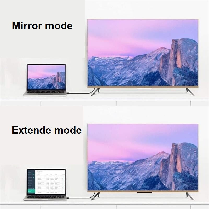 USB-C-Stecker auf HDMI-Stecker Kabel 1,8 m 4K@30Hz USB-C 3.1 vergoldet