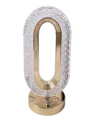 Kristall LED Tischlampe Touch Dimmer 3 Farben USB Nachtlicht Deko Lampe