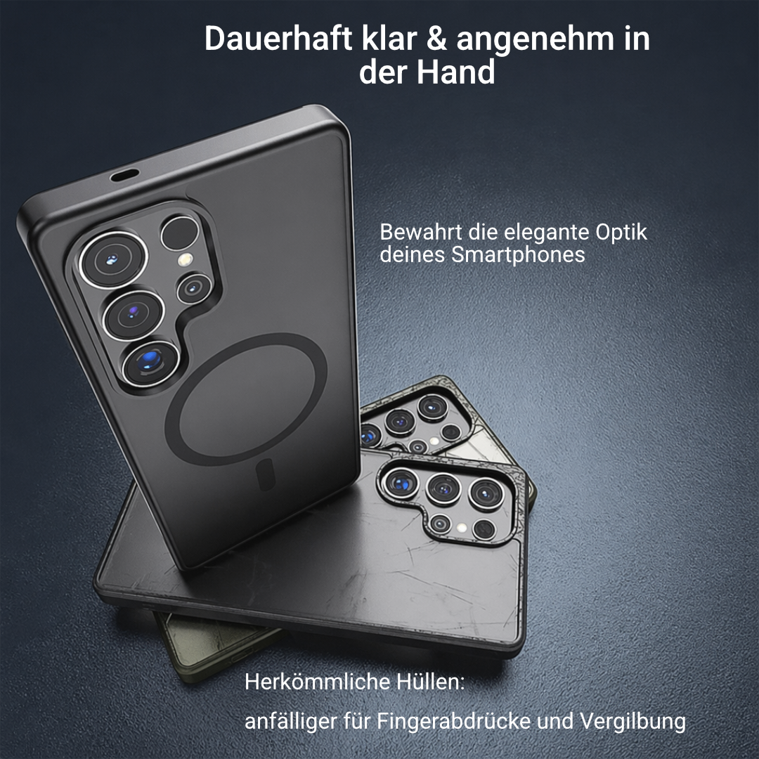 Magnetische Hülle für Samsung Galaxy S26 S25 S24 S23 transparent matt