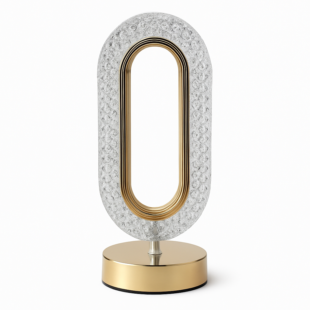 Kristall LED Tischlampe Touch Dimmer 3 Farben USB Nachtlicht Deko Lampe