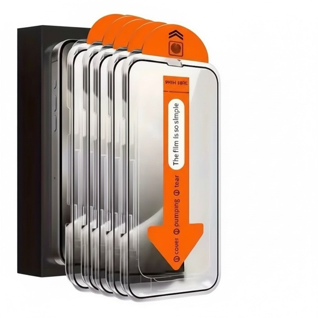 Elexum Staubfrei Schutzglas mit One-Click Montagehilfe für Samsung