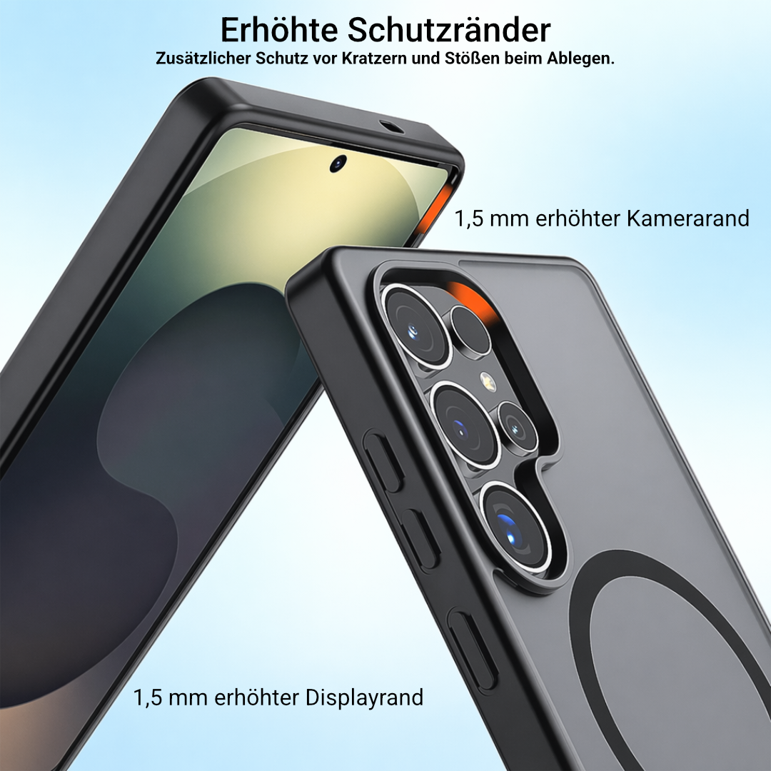 Magnetische Hülle für Samsung Galaxy S26 S25 S24 S23 transparent matt
