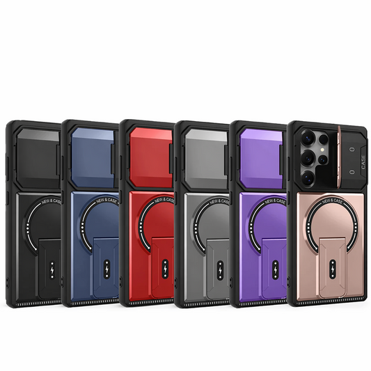 Armor Hülle für Samsung Galaxy: Kameraschutz, Ständer & Magnet-Ring