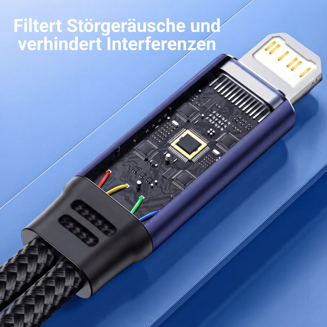 Lightning auf 3,5mm Klinke Adapter mit Ladefunktion iPhone 14 13 12 11