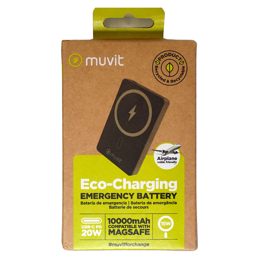 Magnetische Powerbank 10000mAh Eco USB-C PD 20W Kabelloses Laden 15W