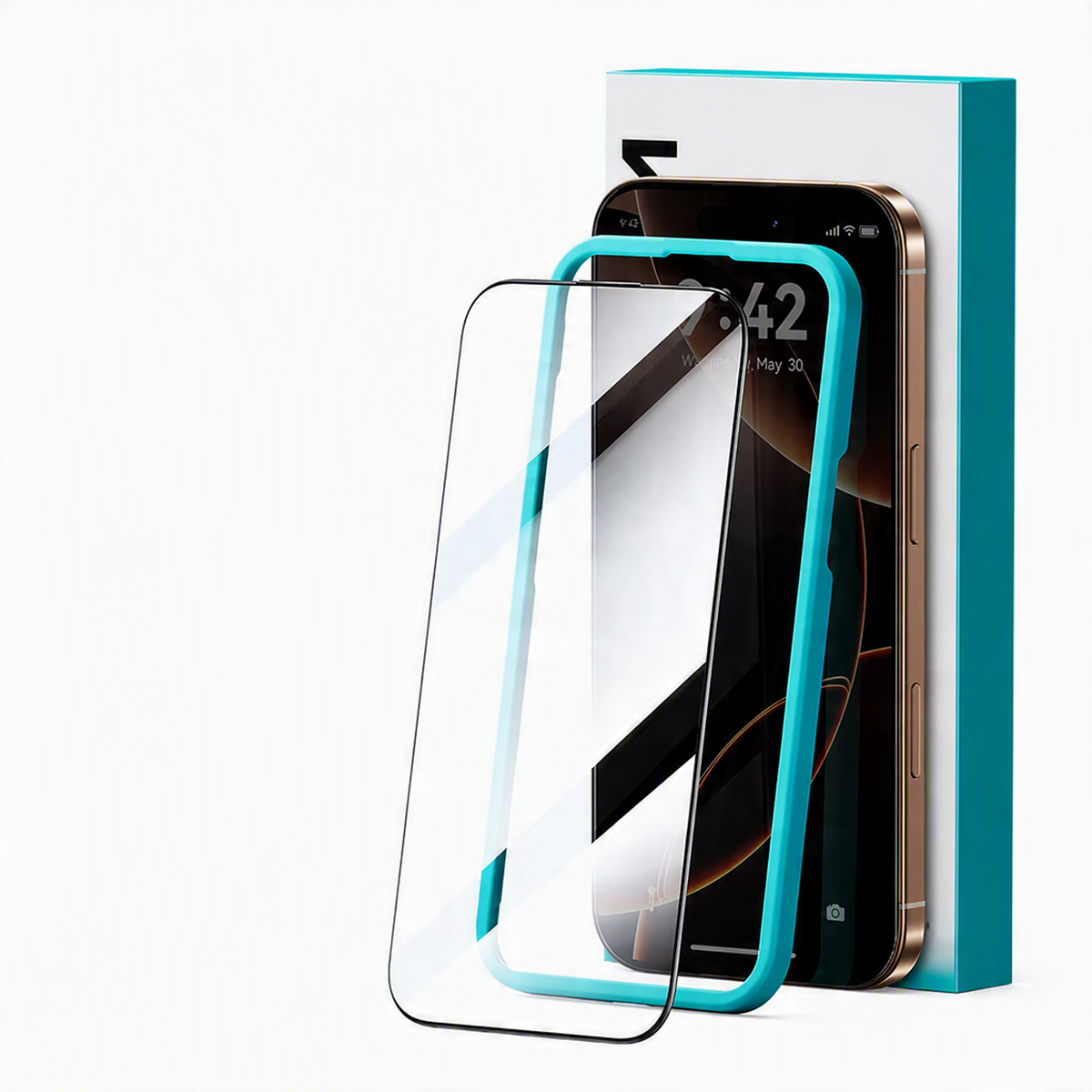 Für iPhone Schutzglas 9D – Gehärtetes Glas, HD-klar, 1/2/3 Stück