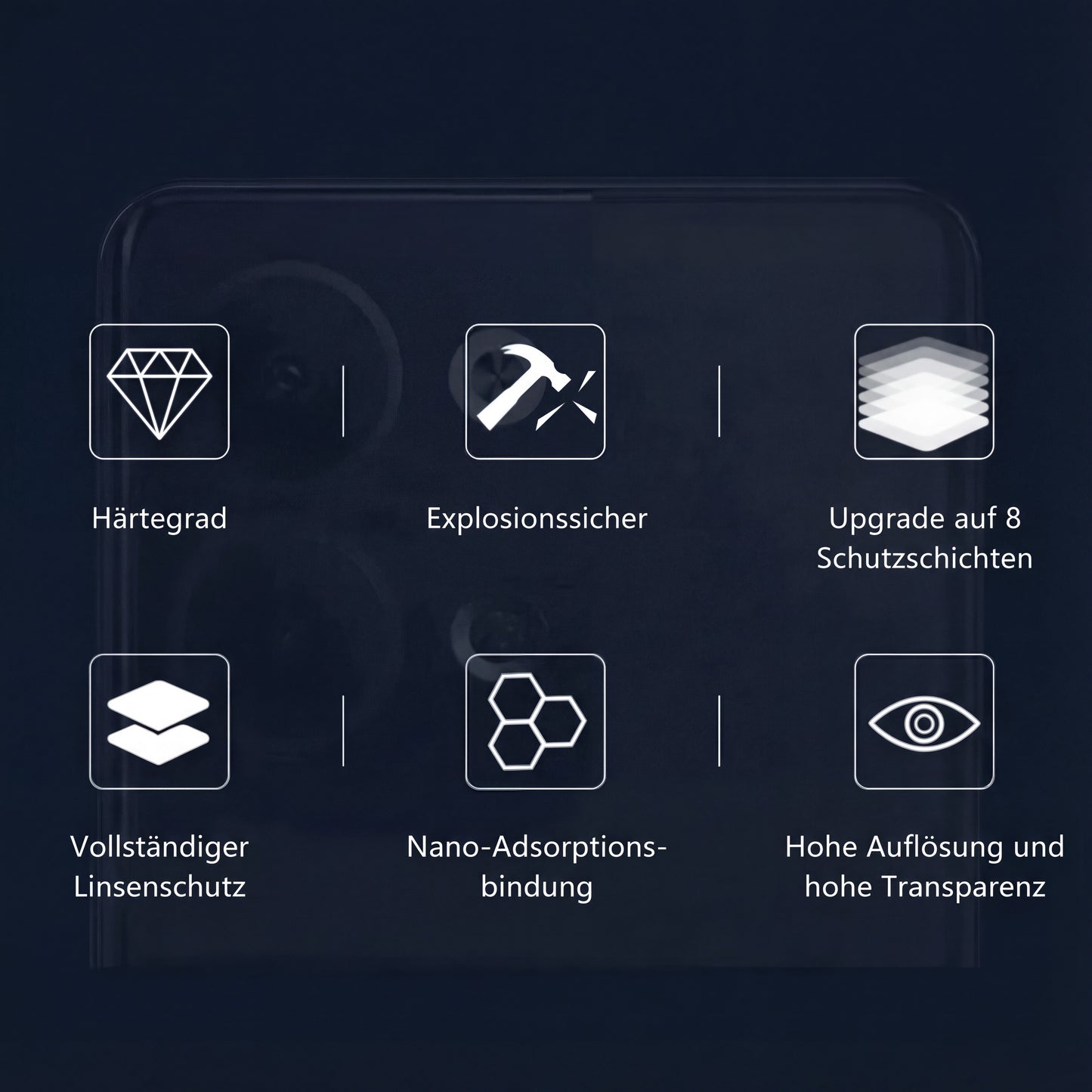 Kamera-Schutzglas 3D Schwarz für Google – Pixel 9/10 Pro XL