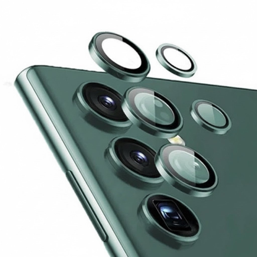 Kamera-Objektivschutz für Samsung Galaxy S22/23/24 Alu-Ring + Glas