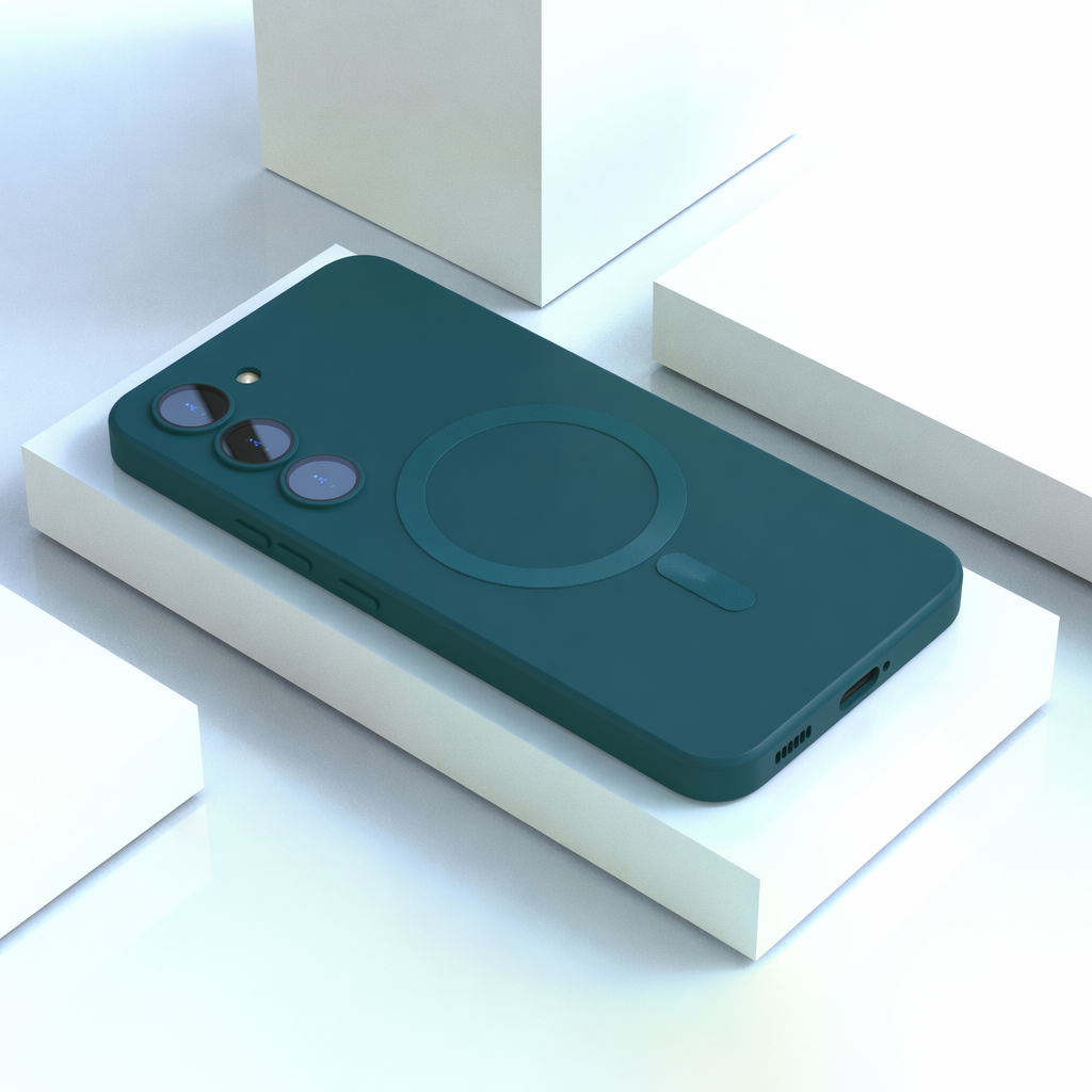 Magnetische Silikon-Hülle für Samsung Galaxy – Slim, 7 Farben, Soft