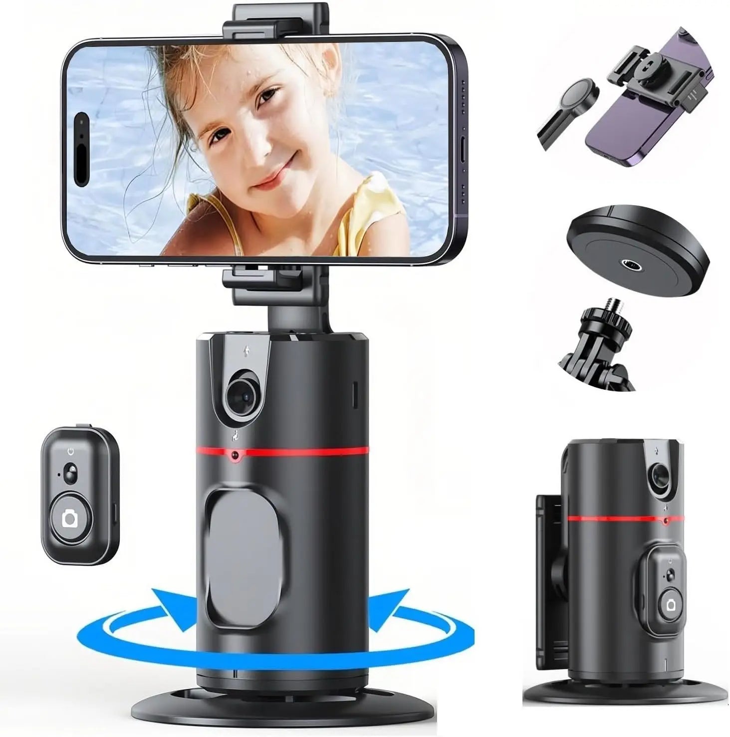 Face-Tracking Stativ 360° – Gestensteuerung & Remote | BT 5.1