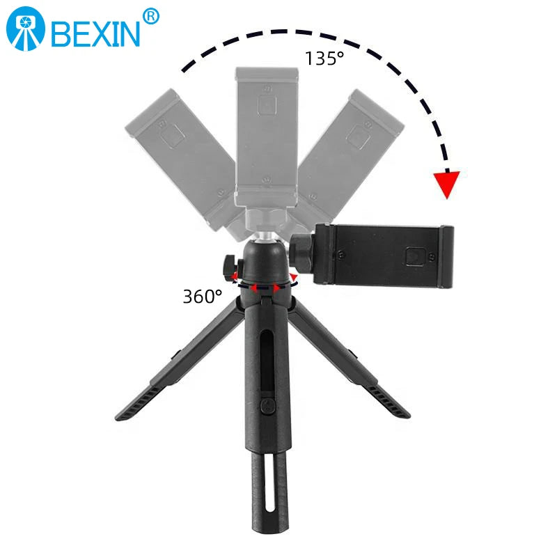 BEXIN MS06+PH-06 Mini Tischstativ für Smartphone & Tablet (265mm)