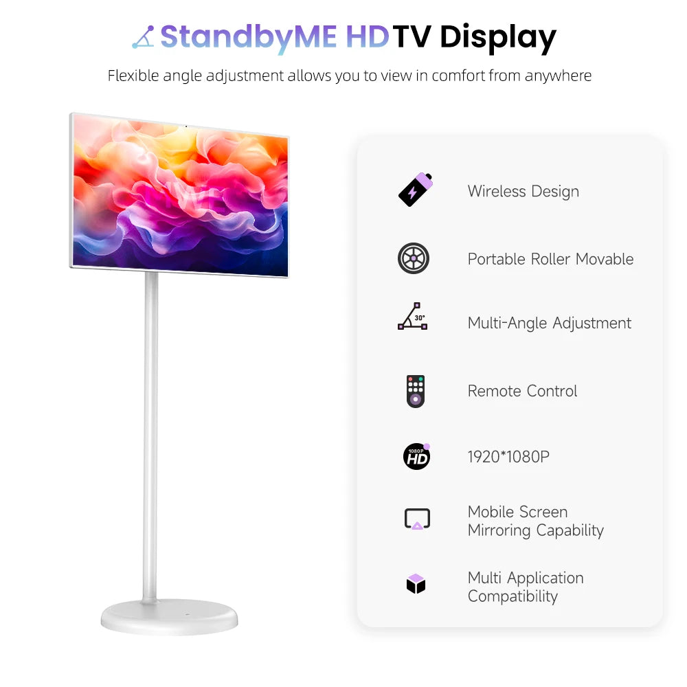 MWE Mobiler Smart TV Touchscreen (22–43″) – Android, 1080p, LCD, 350 cd/m², Indoor