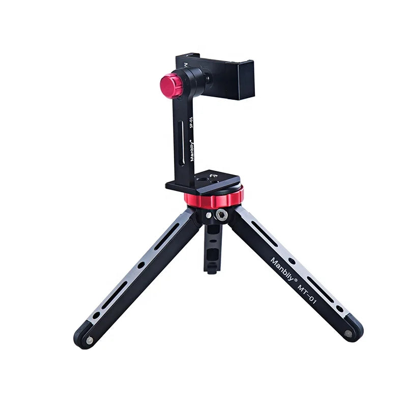 Manbily MT-01 Tischstativ & Handyhalter Alu, 360° drehbar