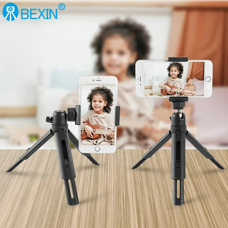 BEXIN MS06+PH-06 Mini Tischstativ für Smartphone & Tablet (265mm)