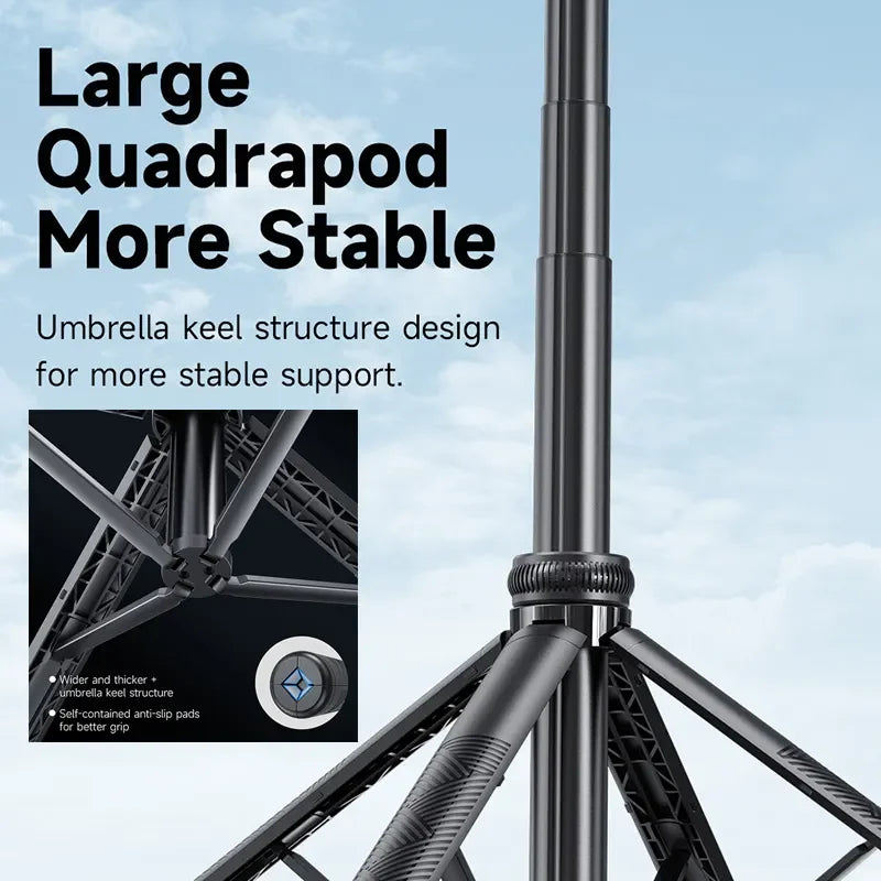 C17 AI Face-Tracking Quadpod Selfie-Stick 163,5cm 360° BT5.4