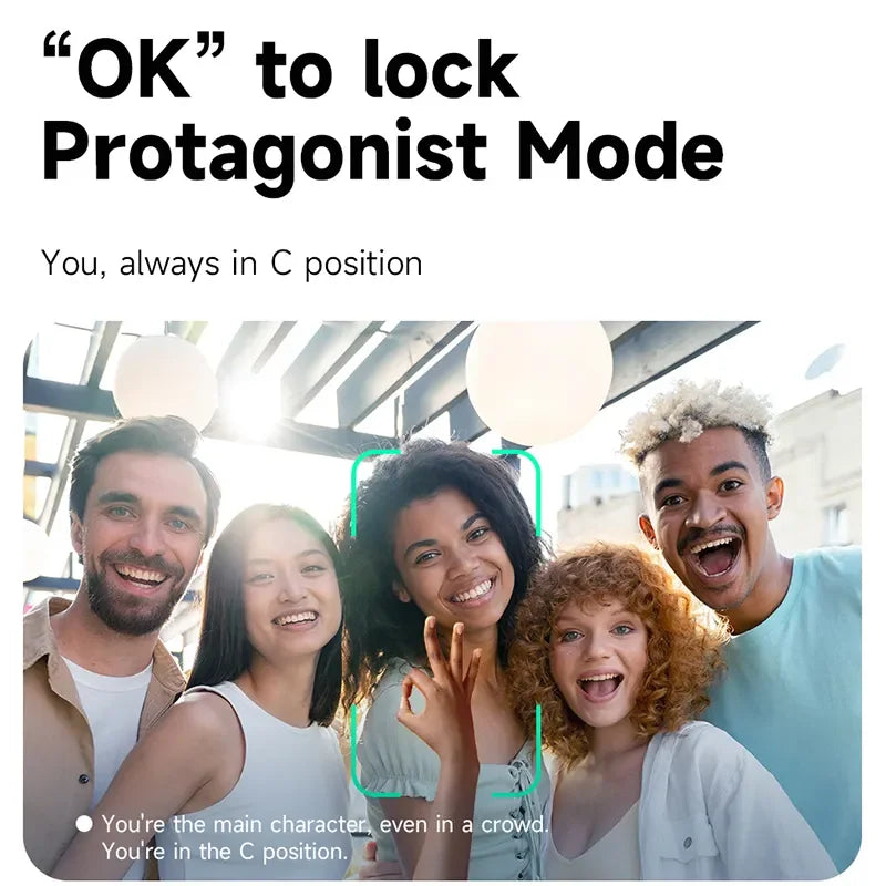 C17 AI Face-Tracking Quadpod Selfie-Stick 163,5cm 360° BT5.4