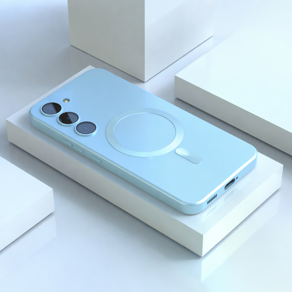 Magnetische Silikon-Hülle für Samsung Galaxy – Slim, 7 Farben, Soft