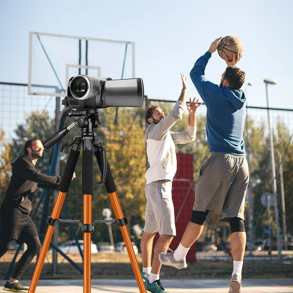 Alu Kamerastativ 184cm Reisestativ 6,8kg 360° mit Wasserwaage