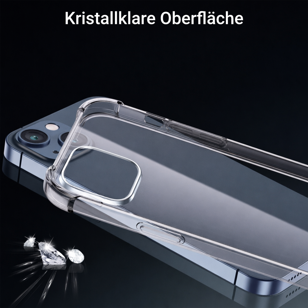 Transparente Silikon Hülle für iPhone 17 16 15 14 13 Pro Max Klar