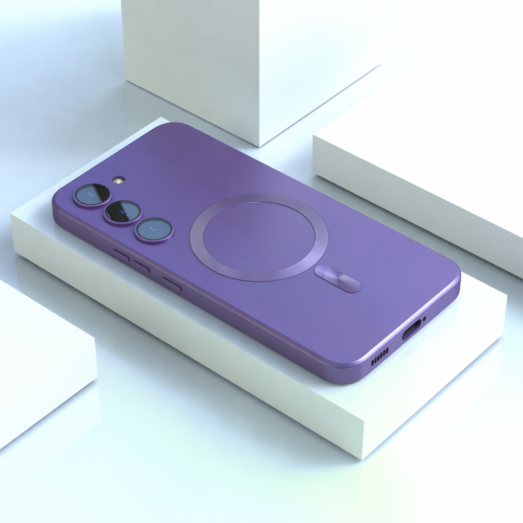 Magnetische Silikon-Hülle für Samsung Galaxy – Slim, 7 Farben, Soft