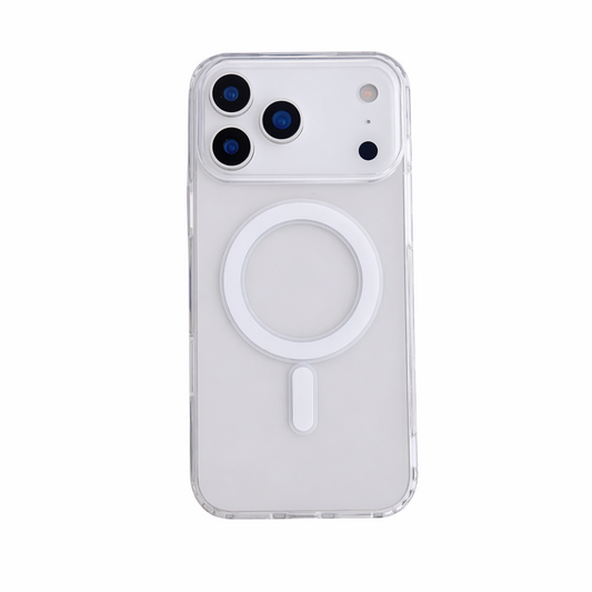 Transparente Magnetische Hülle für iPhone 17 16 15 14 13  Pro Max Klar
