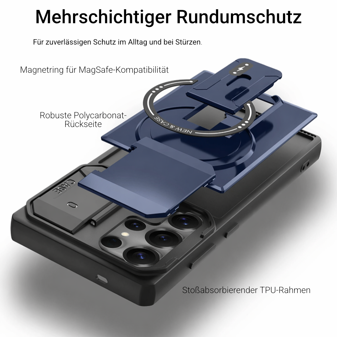 Armor Hülle für Samsung Galaxy: Kameraschutz, Ständer & Magnet-Ring