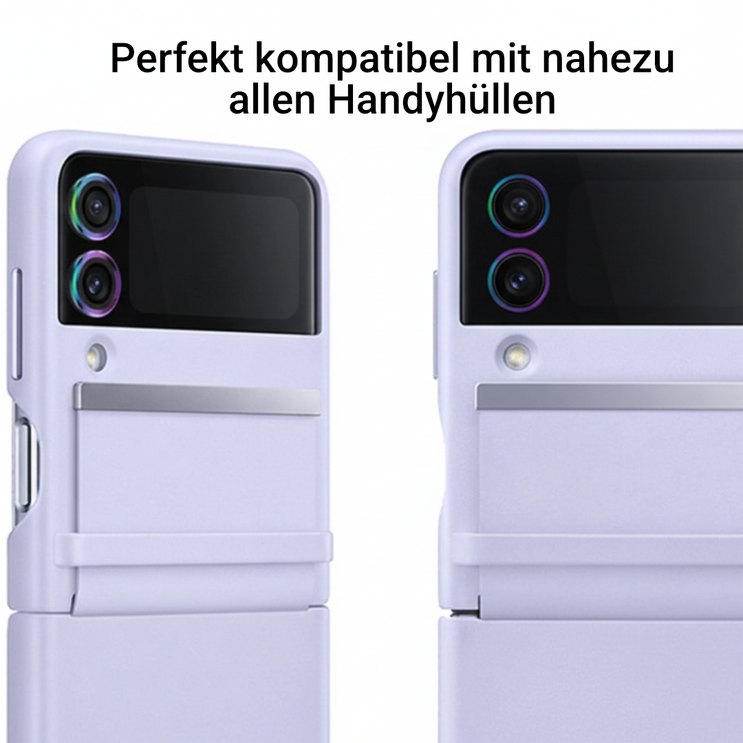Kamera Schutzglas 9H für Samsung Galaxy Z Fold 5 4 3 Z Flip 5 4 Metallring