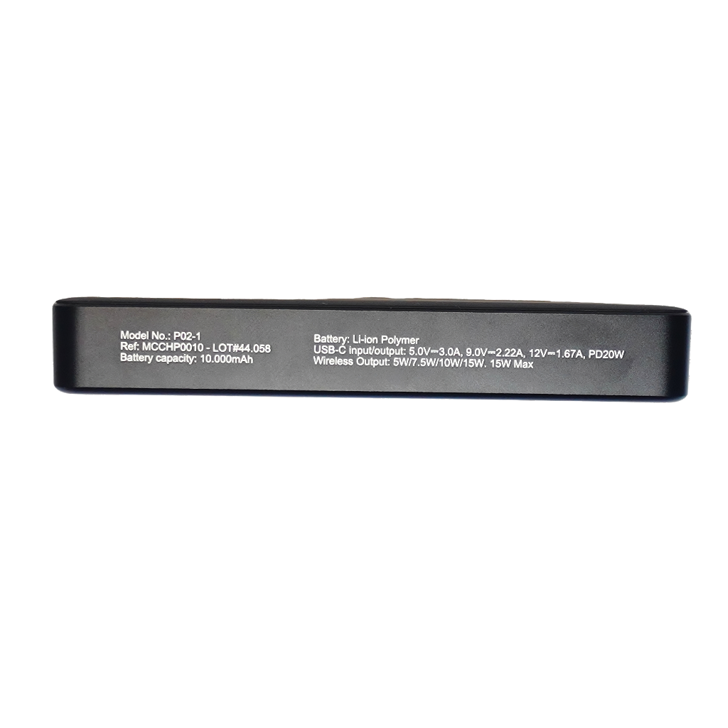 Magnetische Powerbank 10000mAh Eco USB-C PD 20W Kabelloses Laden 15W