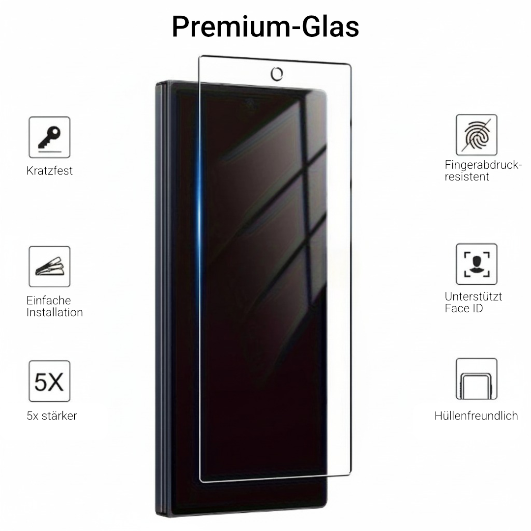 3x Schutzglas 9H für Samsung Galaxy - A-Series Kratzfest