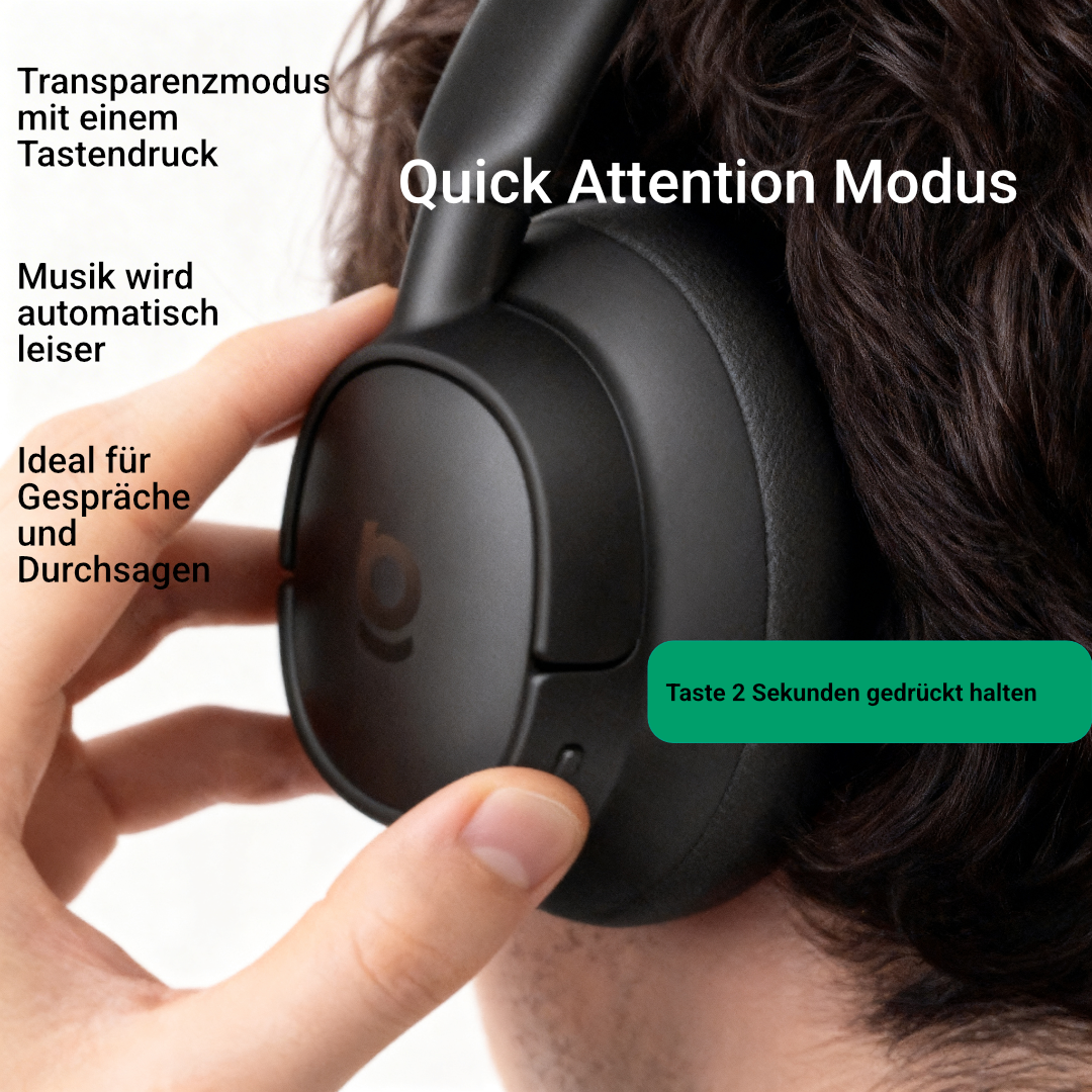 ANC Kopfhörer Bluetooth 6.0 Hi-Res LDAC 45dB Noise Cancelling 80h Akku