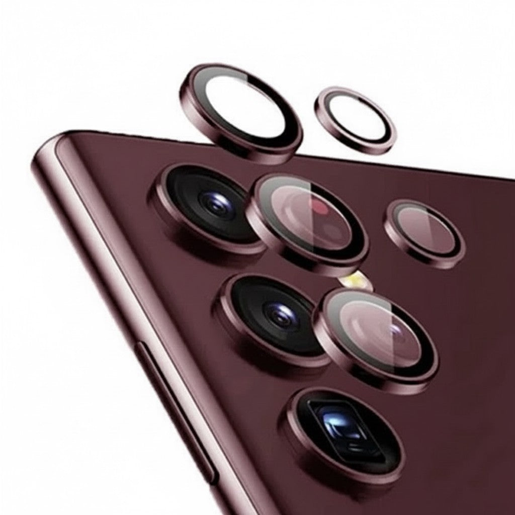 Kamera-Objektivschutz für Samsung Galaxy S22/23/24 Alu-Ring + Glas