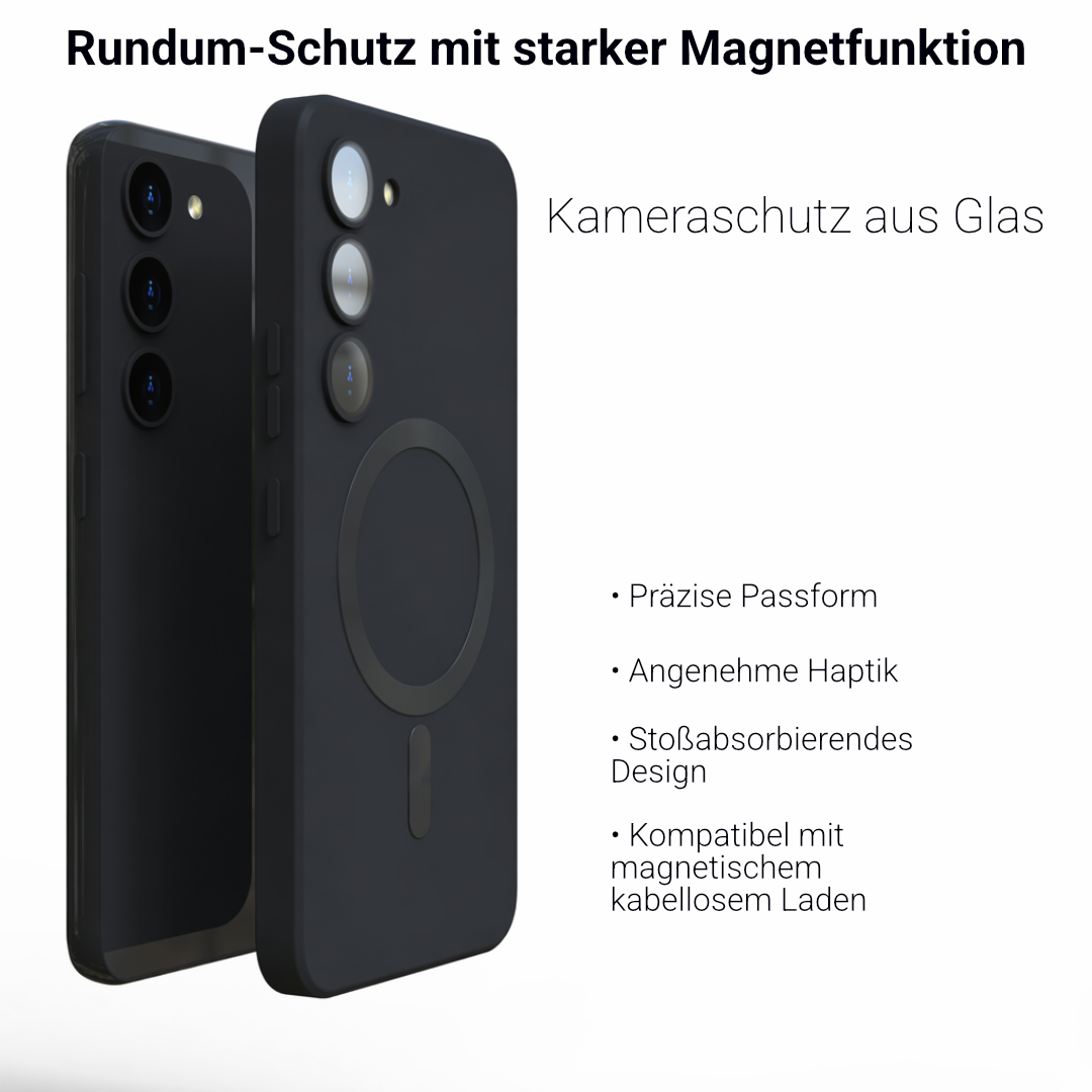 Magnetische Silikon-Hülle für Samsung Galaxy – Slim, 7 Farben, Soft