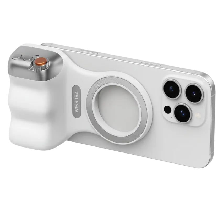 Magnetischer Smartphone Kameragriff Bluetooth Fernbedienung Fülllicht