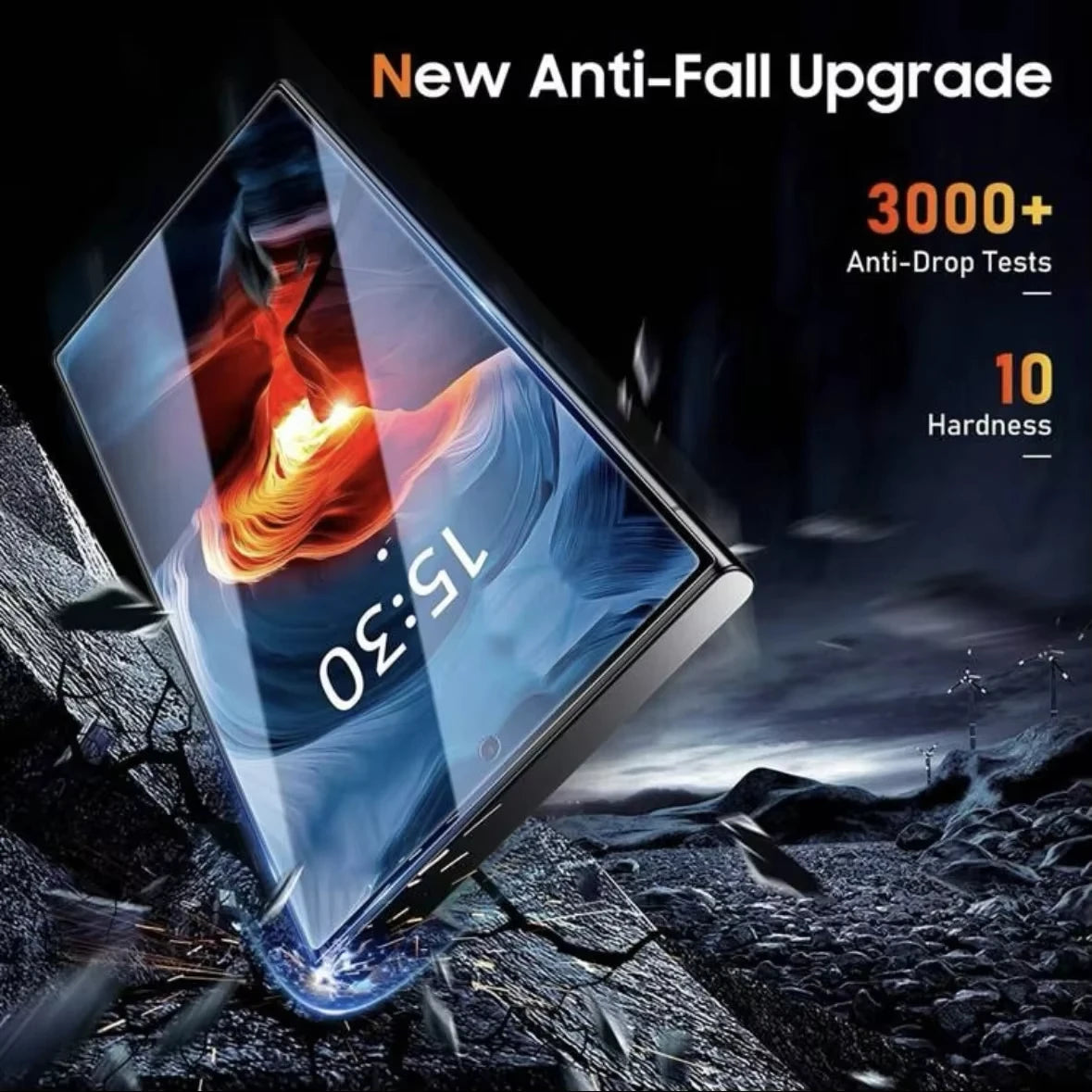 HD Schutzglas mit Installationsrahmen – 8K Oleophob, Fingerabdruck-fähig