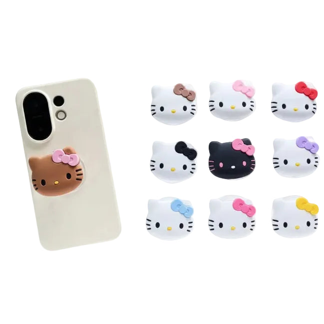Hello Kitty Handyhalter GripTok Fingerring – Stand & Griff (MINISO)