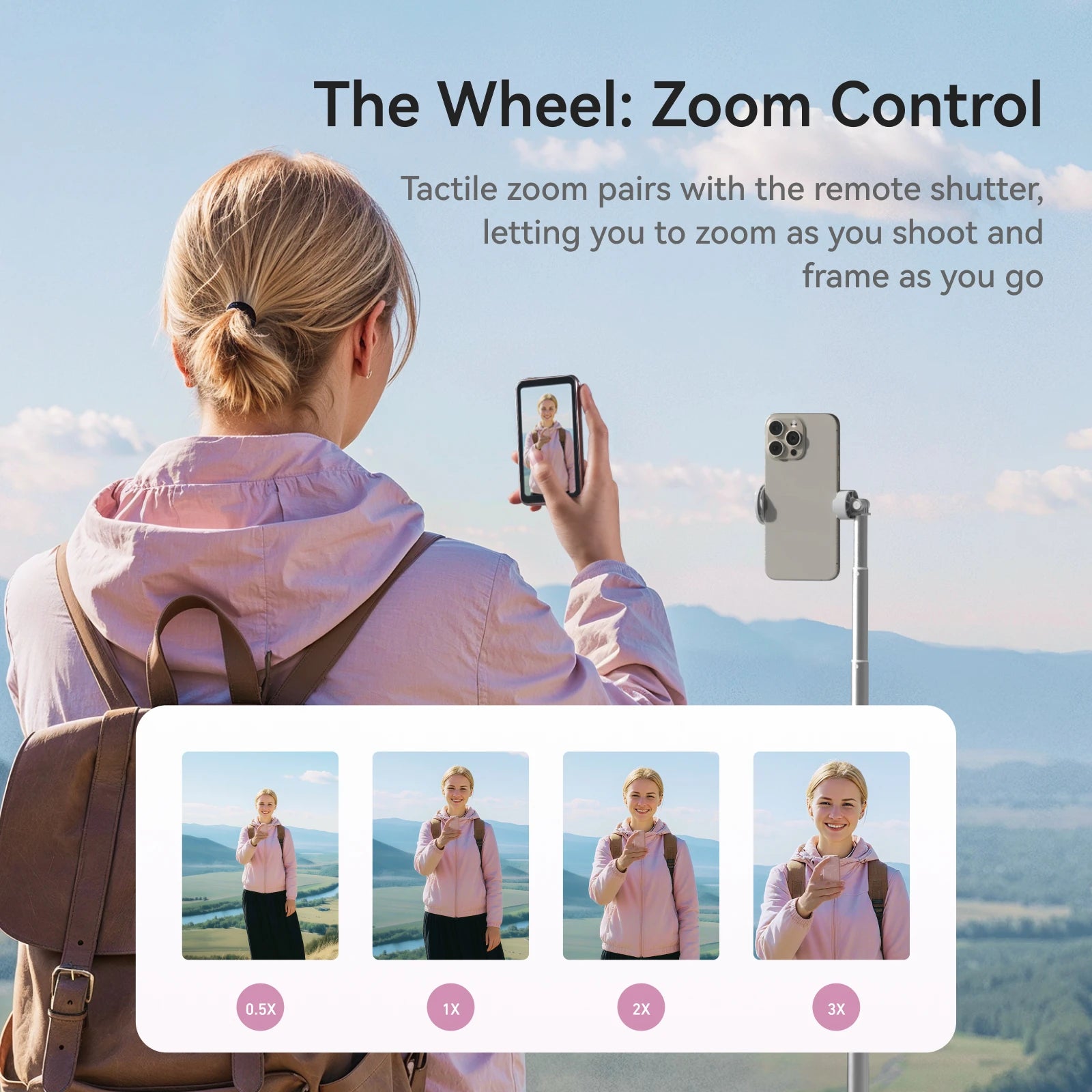 Magnetischer Selfie-Monitor 4 Zoll Bluetooth Fernbedienung Vlog Zoom