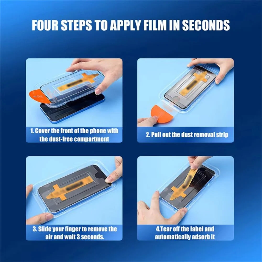 8K HD Schutzglas 3er-Set mit Staubschutz-Box – Oleophob, Kratzfest