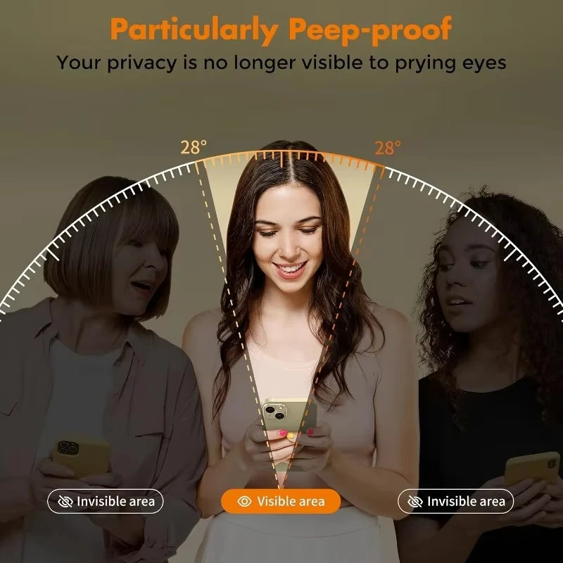 Privacy Schutzglas mit Staubschutz-Installation – Blickschutz, 9H