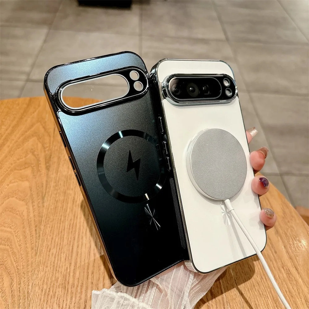Magnetische Matte Schutzhülle für Google Pixel 6–10 Pro – 7 Farben