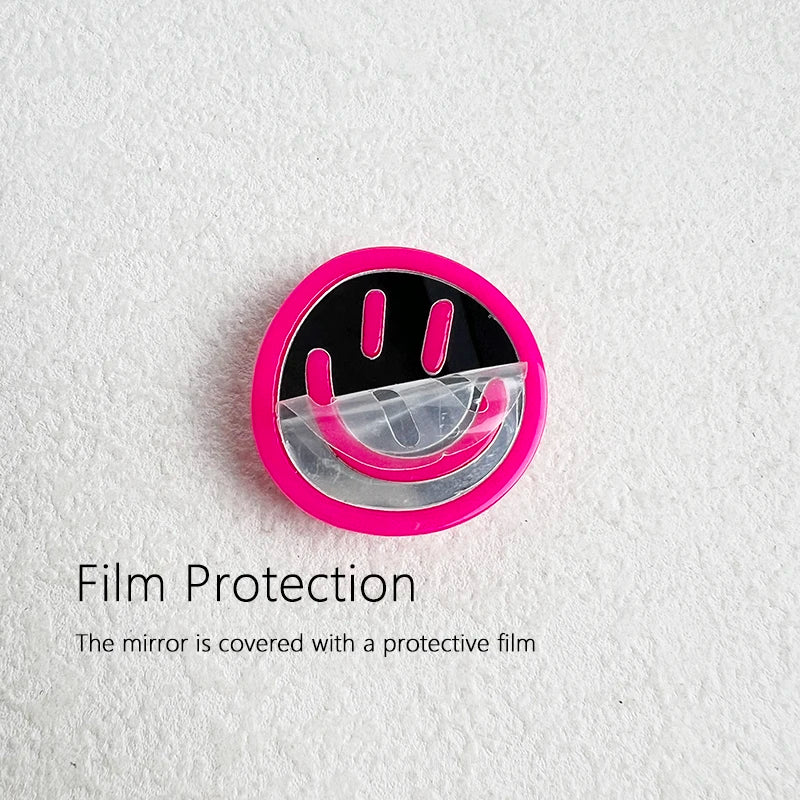 Acryl Spiegel Phone-Grip „Happy Expression“ – faltbarer Handyhalter