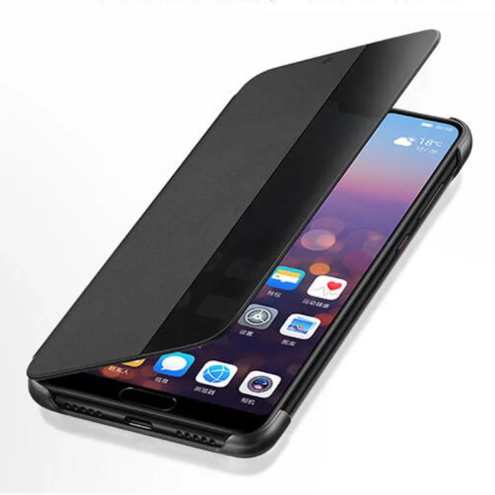 Für Huawei P30 / P30 Pro / P30 Lite Flip-Hülle mit Sichtfenster