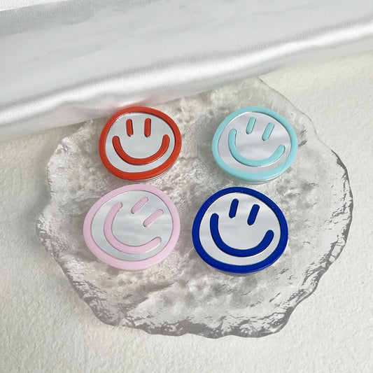 Acryl Spiegel Phone-Grip „Happy Expression“ – faltbarer Handyhalter