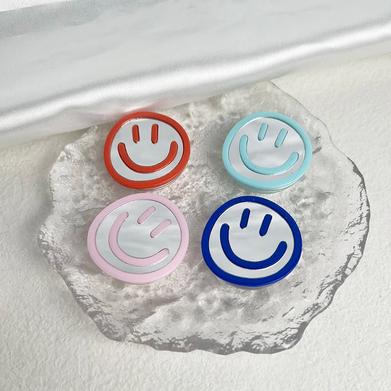 Acryl Spiegel Phone-Grip „Happy Expression“ – faltbarer Handyhalter