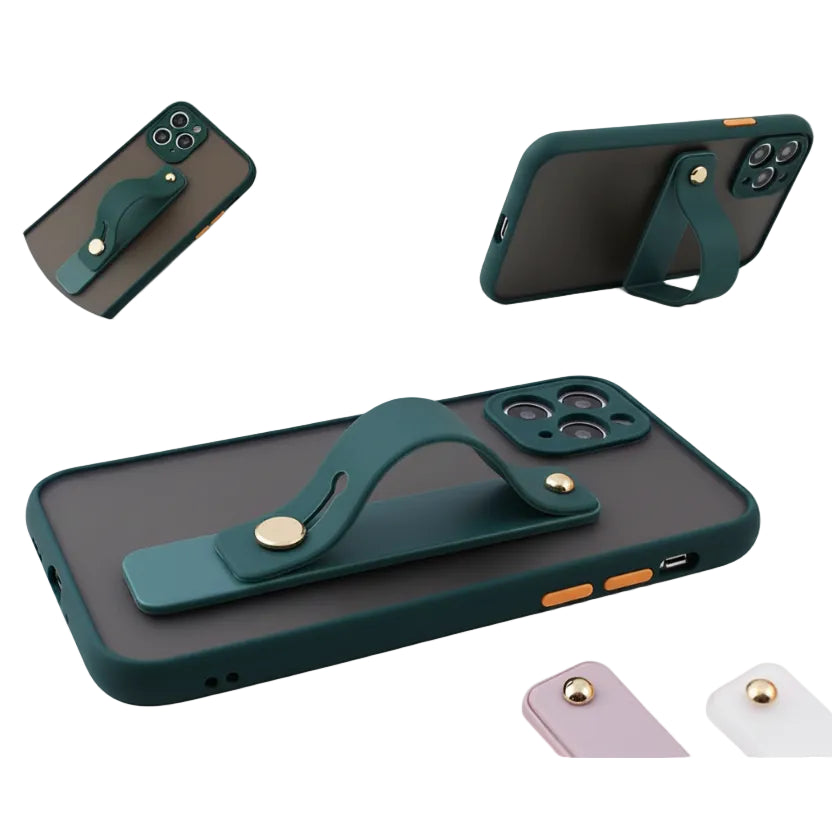 Universal Handy Fingerhalter mit Handschlaufe – Push-Pull Ständer