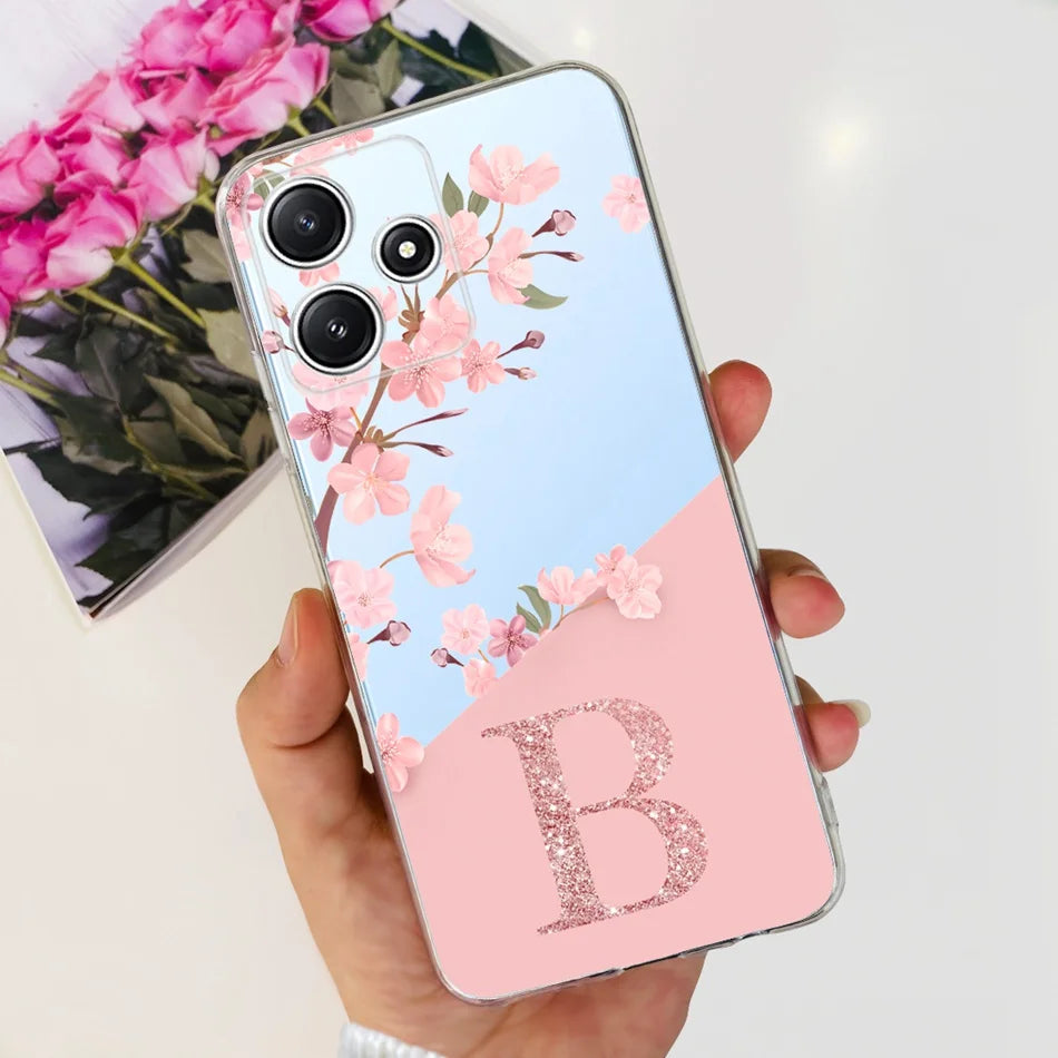 Für Xiaomi Redmi 12 5G Hülle – Initiale Buchstabe TPU