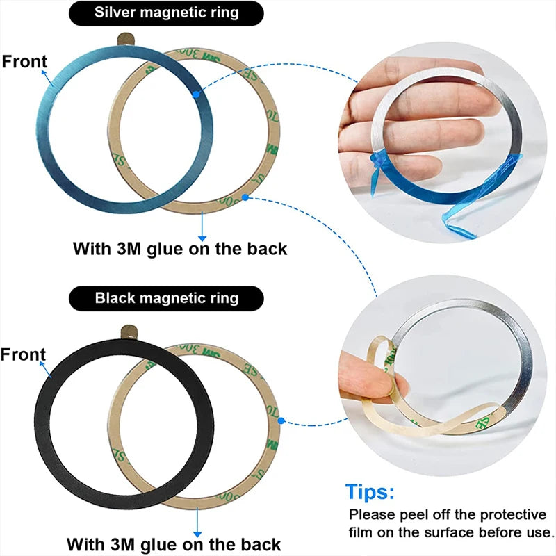 Magnetischer Ring-Aufkleber für Wireless Charging & Auto-Halter