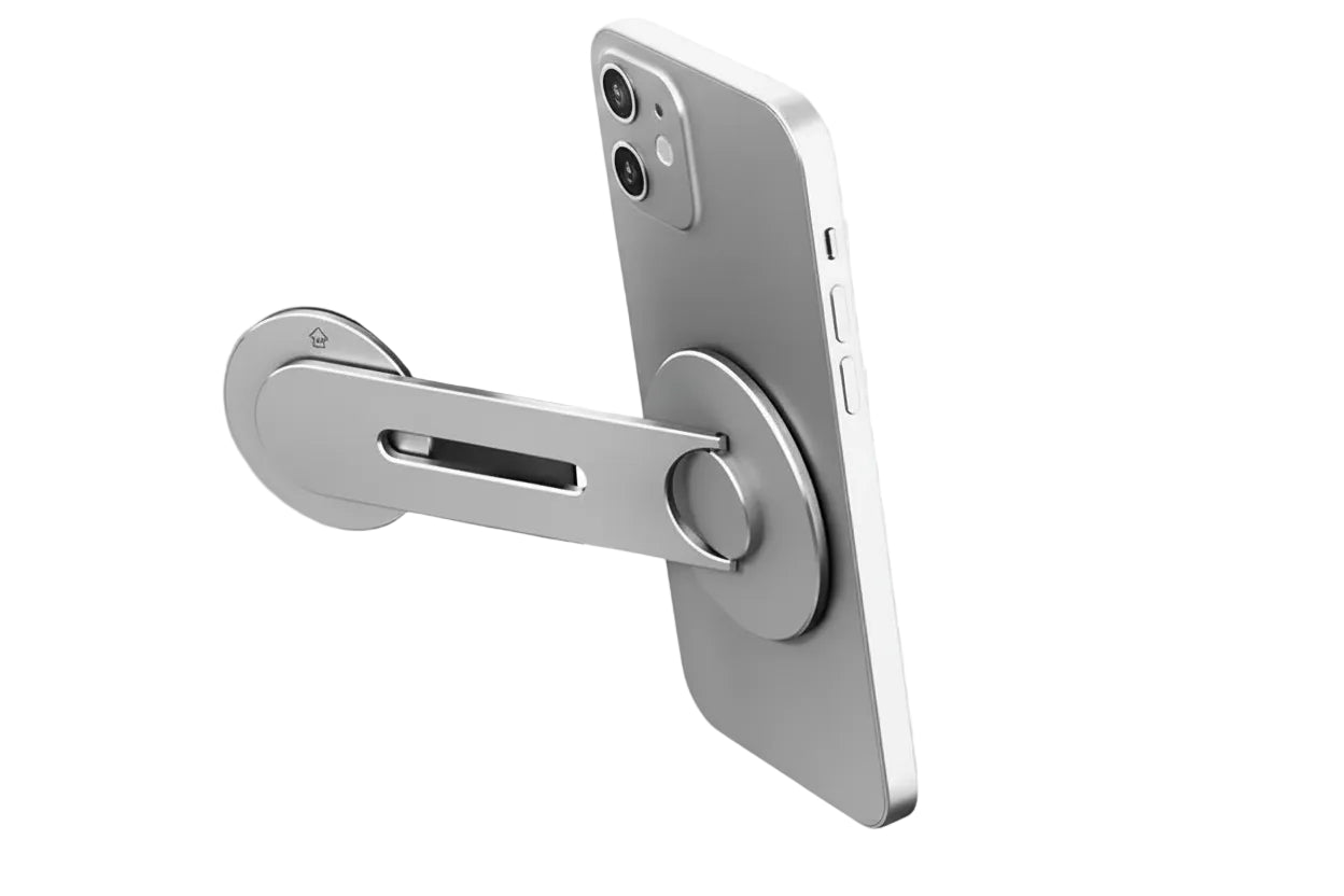 Magnetische Handyhalterung für Laptop Monitor drehbar Aluminium