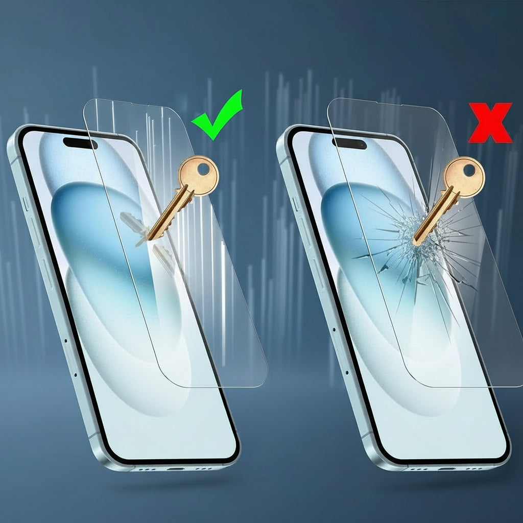 Displayschutzglas für iPhone 11-17 Pro Max HD-Klar 3/5 Stück 9H Glas