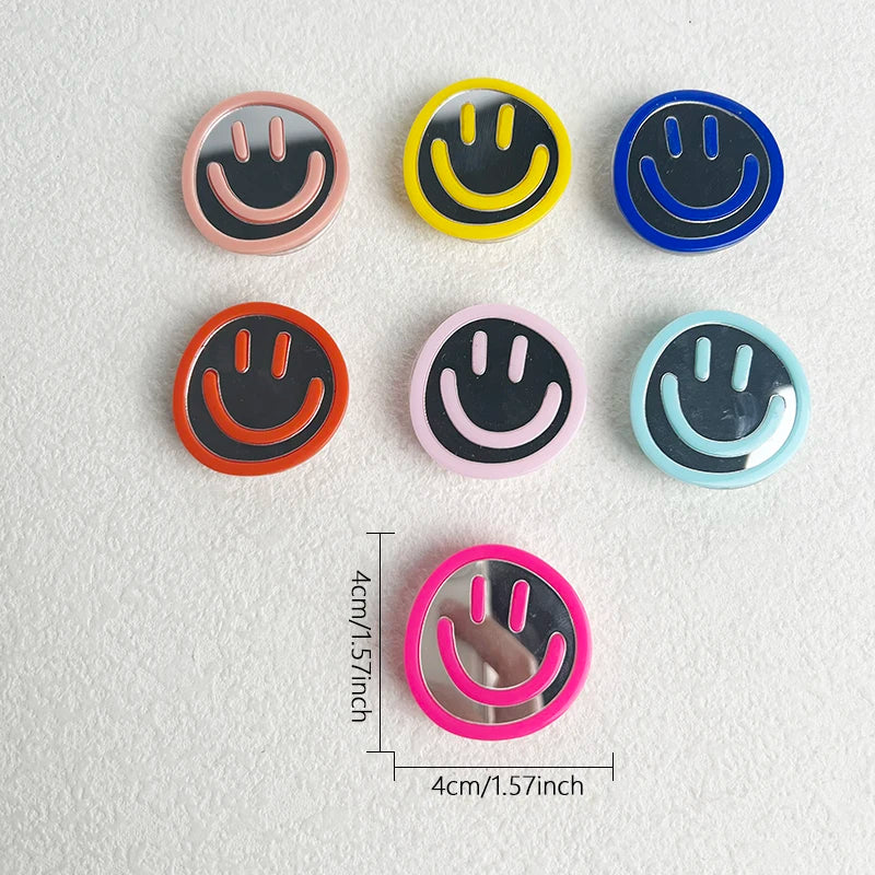 Acryl Spiegel Phone-Grip „Happy Expression“ – faltbarer Handyhalter